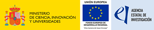 Logos del Ministerio de Ciencia, Innovación y Universidades, Unión Europea y Agencia Estatal de Investigación